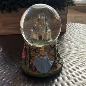 Disney Cinderella Castle Snow Globe in Blue and Cream